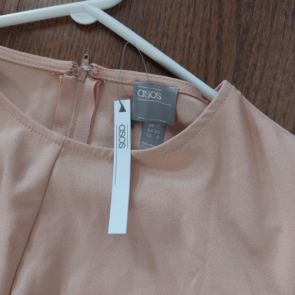 NWT ASOS Pink tie front dress - Picture 5 of 6